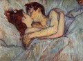 in bed the kiss 1892 Toulouse Lautrec Henri de